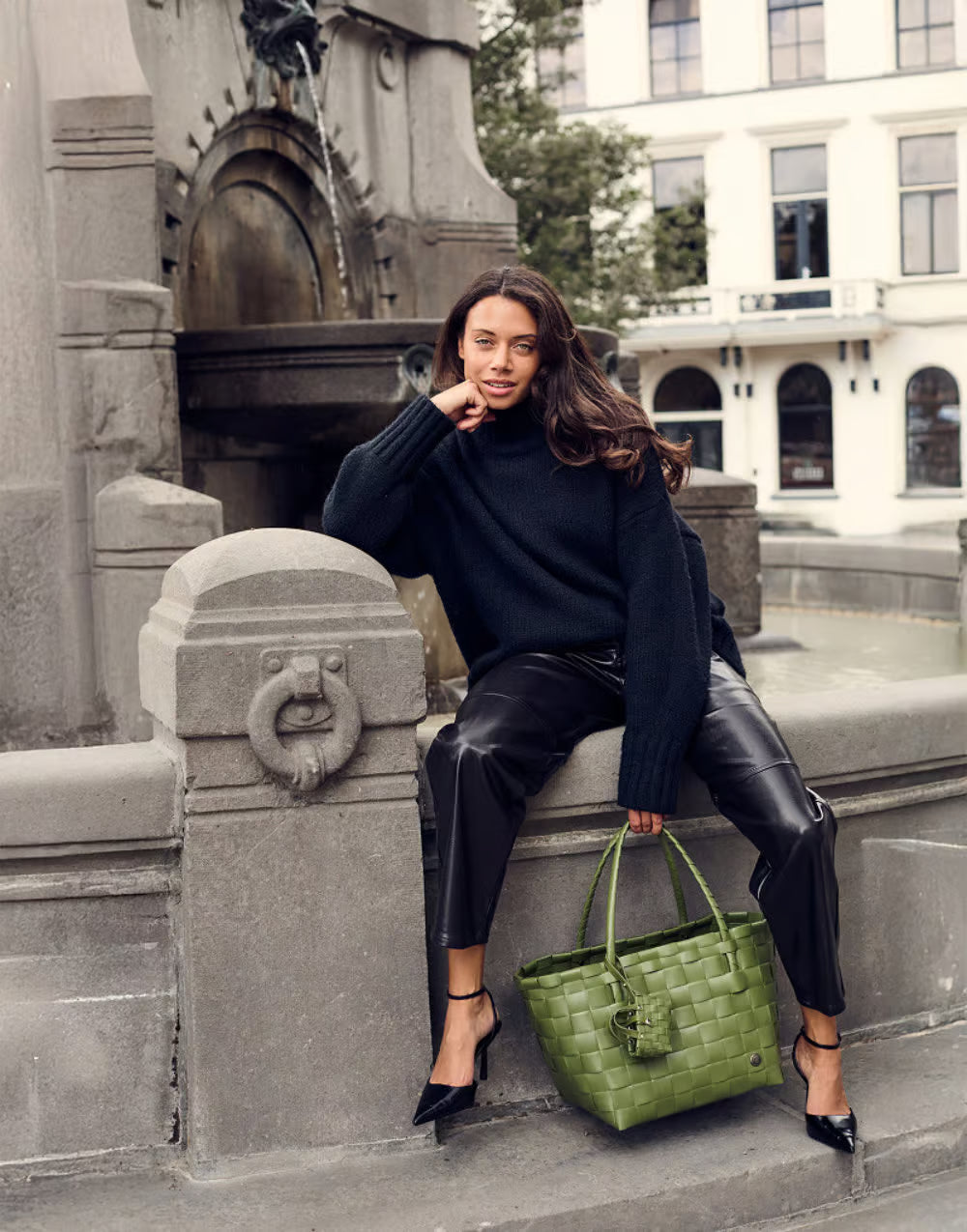 Paris Shopper laurel green
