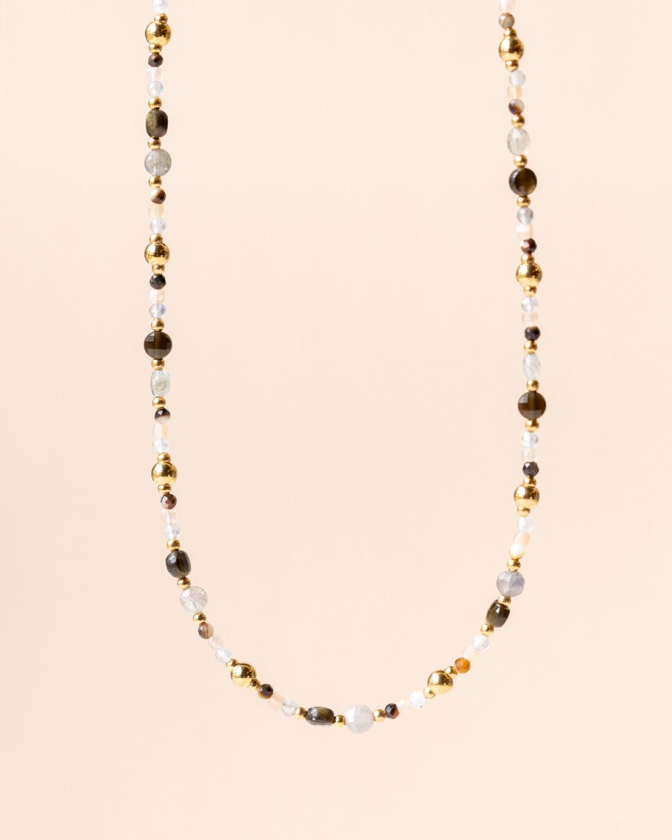 Halskette Natursteine Labradorite