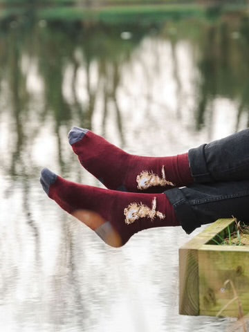 Hasen Männersocken von Wrendale Designs