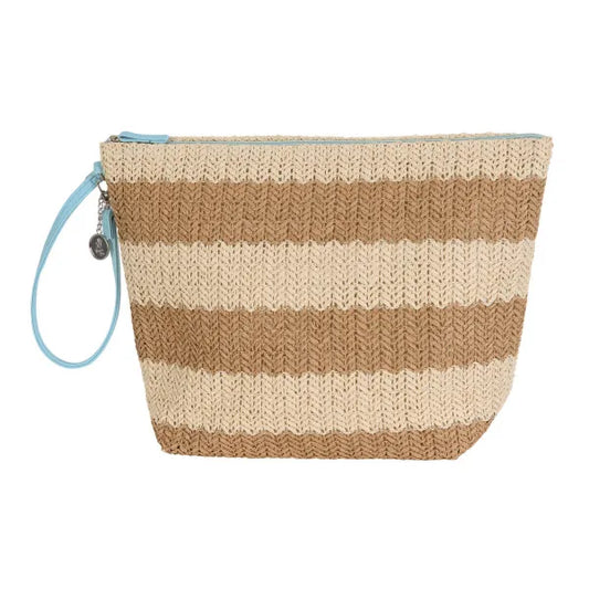 Kosmetiktasche natur / Organizer CARRY beige mit Handschlaufe groß
