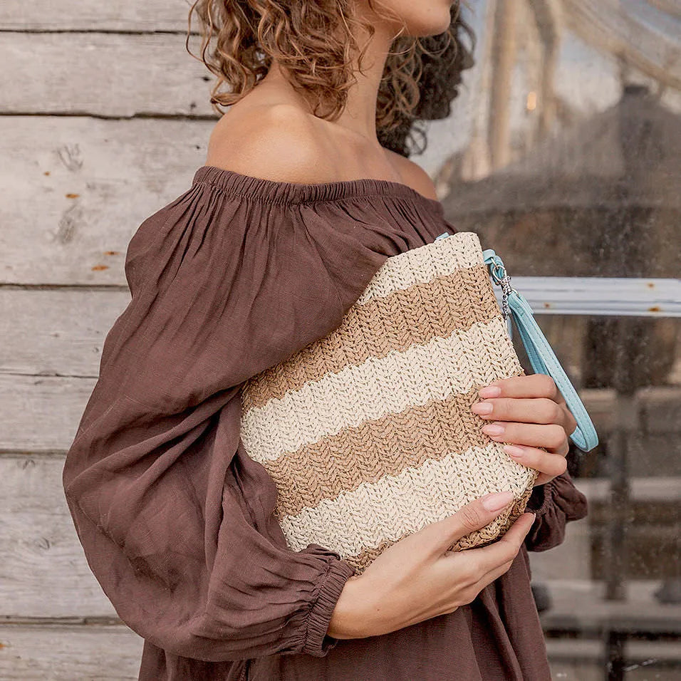 Kosmetiktasche natur / Organizer CARRY beige mit Handschlaufe groß