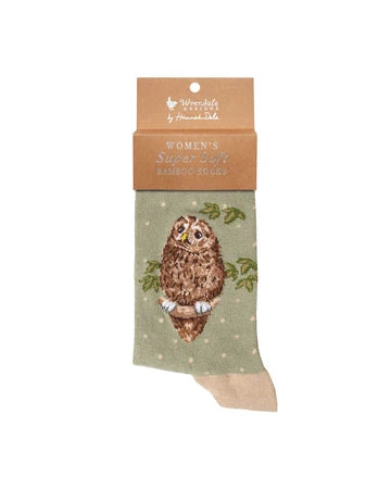 Eulen Socken von Wrendale Designs