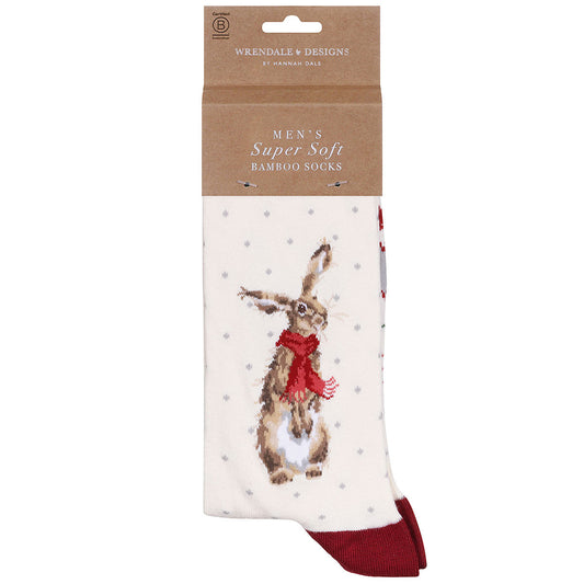 Hase Männersocken von Wrendale Designs