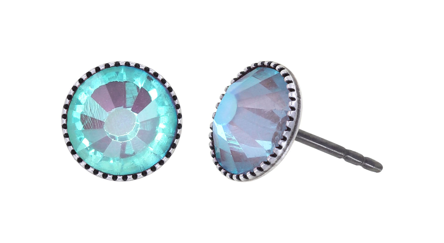 Konplott Earrings Black Jack Large Studs
