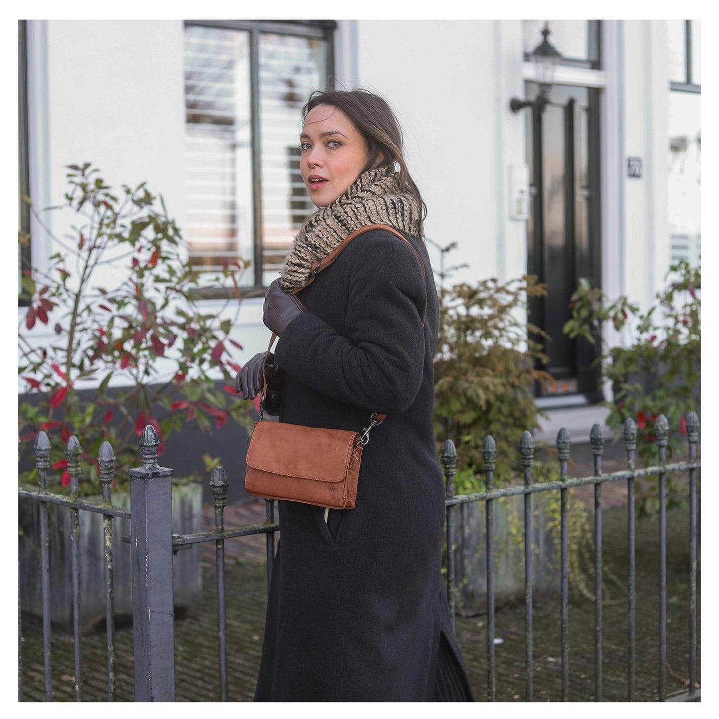 Umschlagtasche 'Joëlle' Cognac