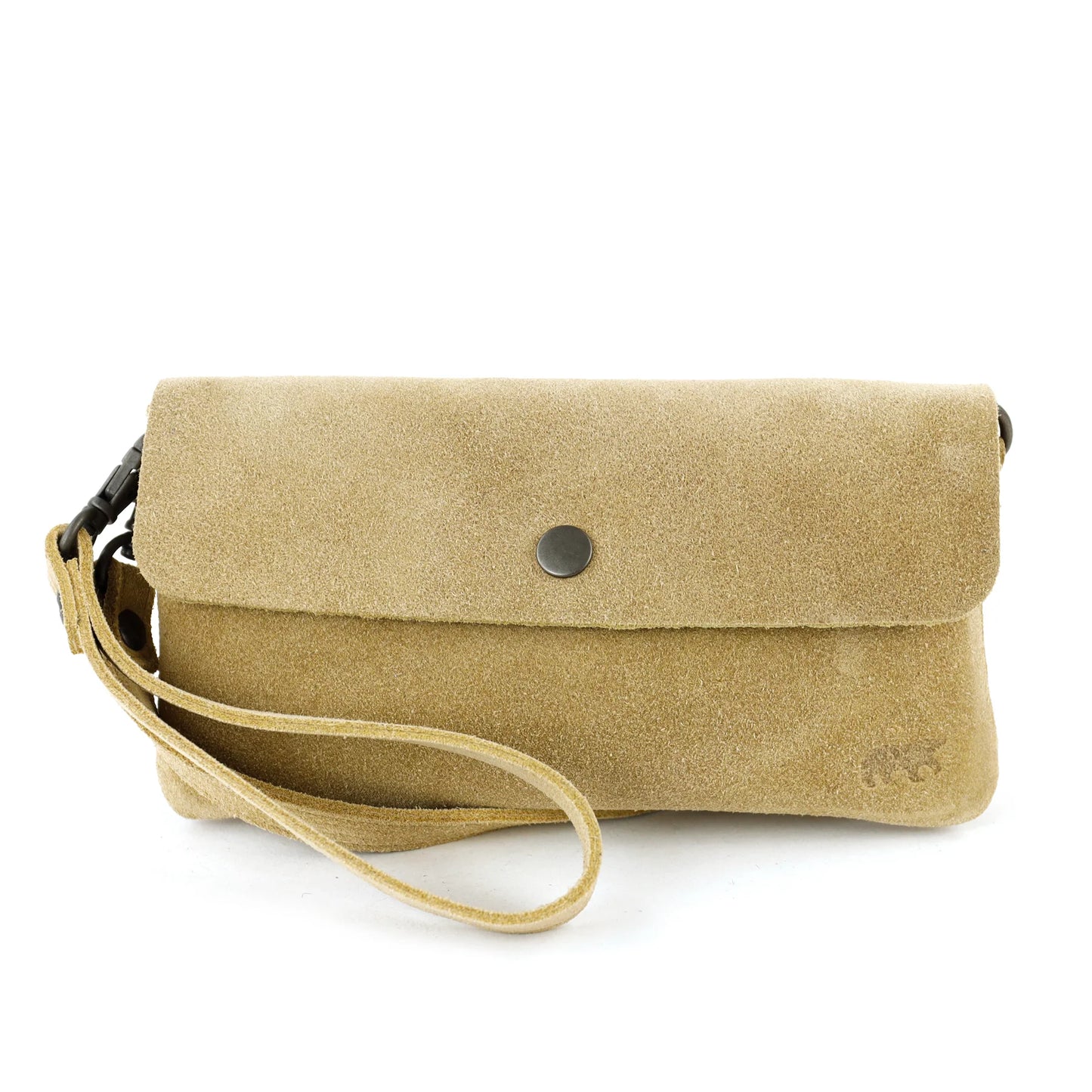 Velours Clutch/Mini-Umhängetasche 'Lydia' Bisquit