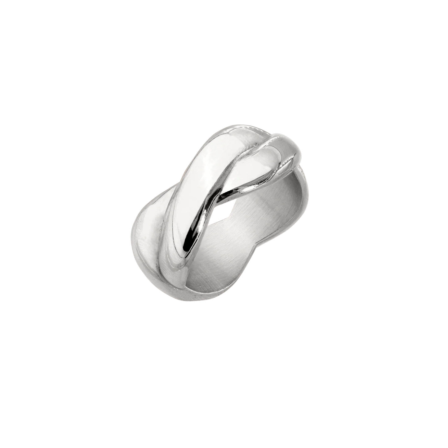 Female DNA Ring Silber
