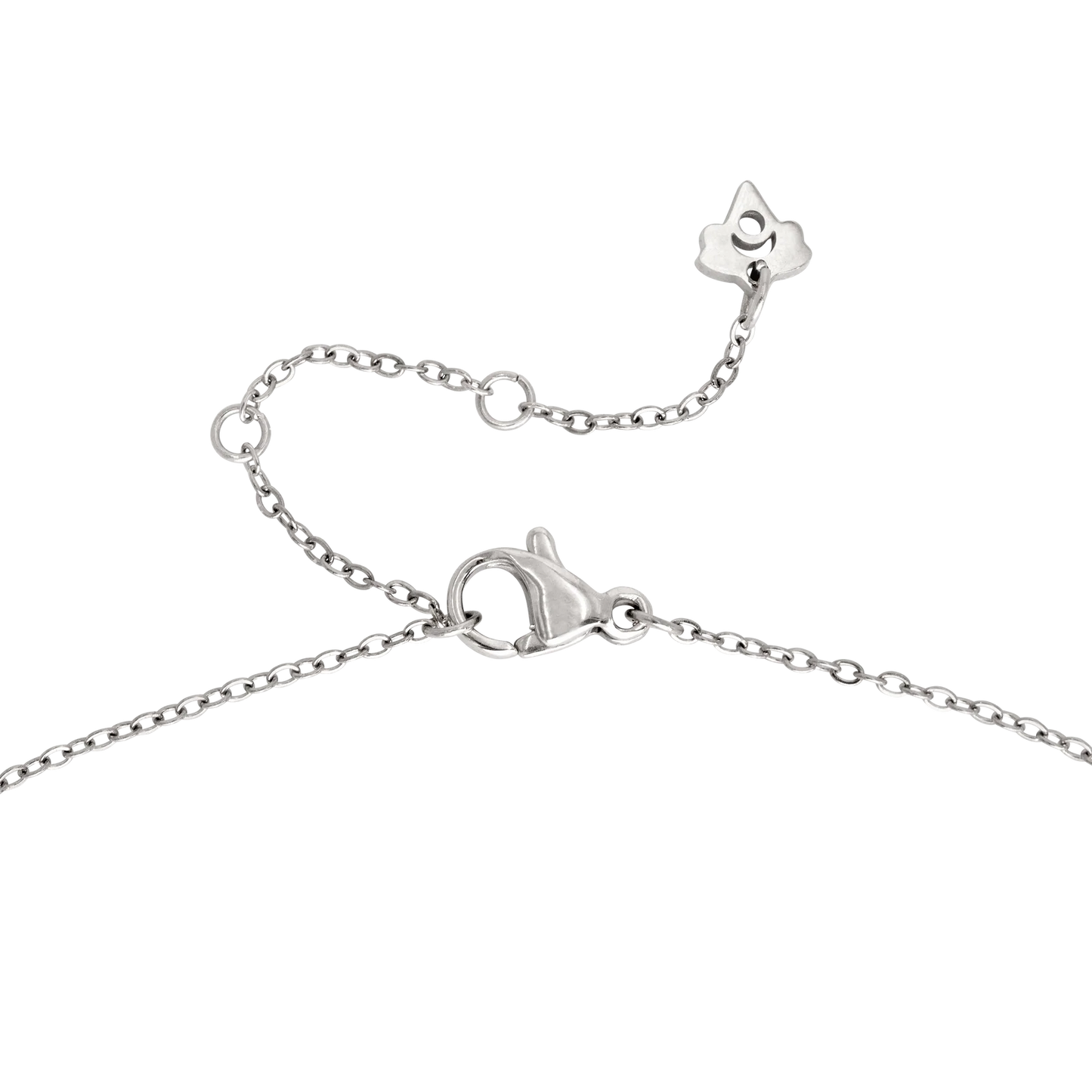 Melting Donut Necklace Silber