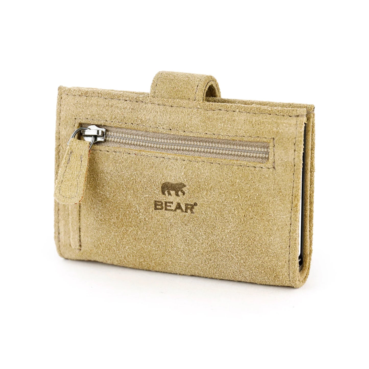 Velours RFID Kartenhalter 'Elsie' Bisquit