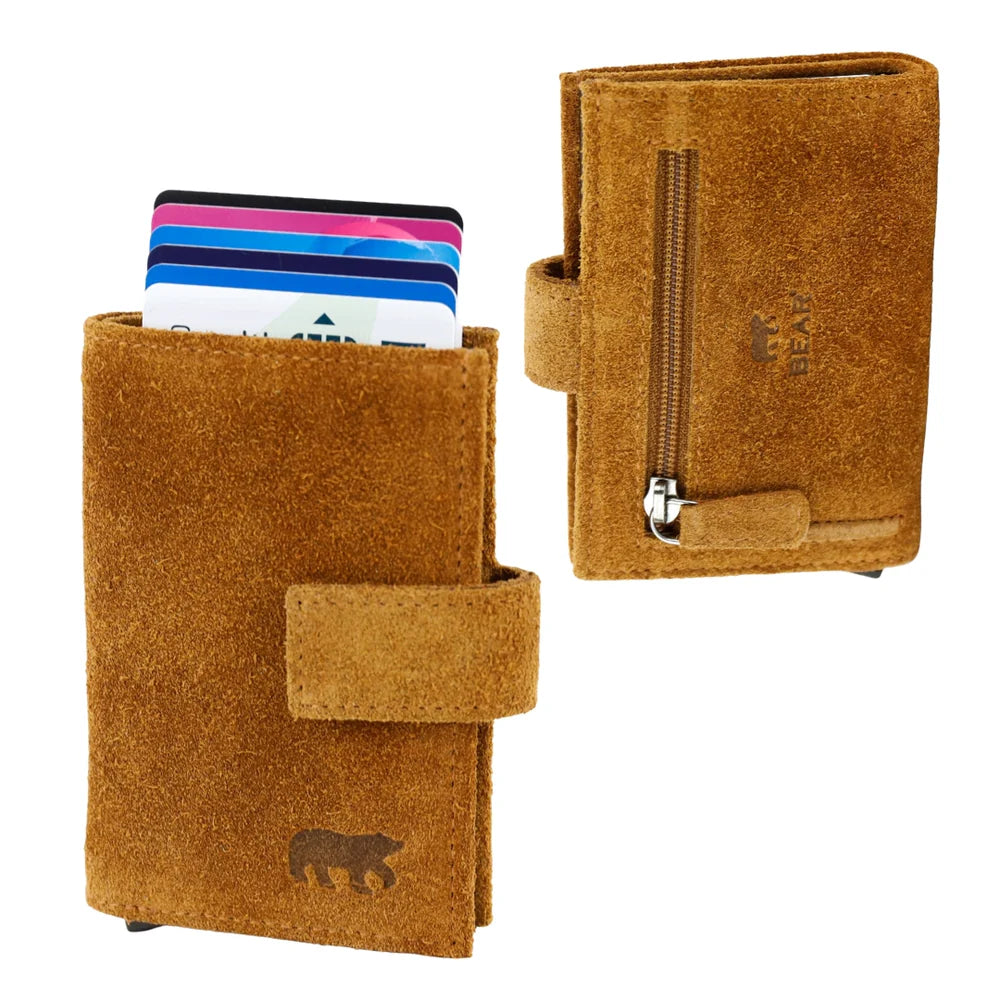Kartenhalter Velours Elsie SU-6814 Cognac