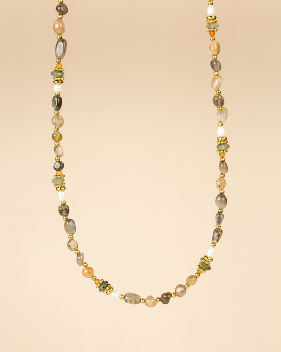 Halskette Labradorite Sonnenstein