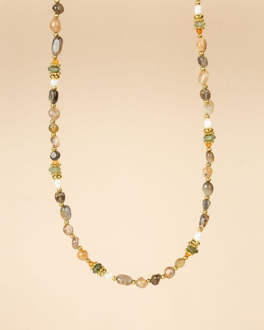 Halskette Labradorite Sonnenstein