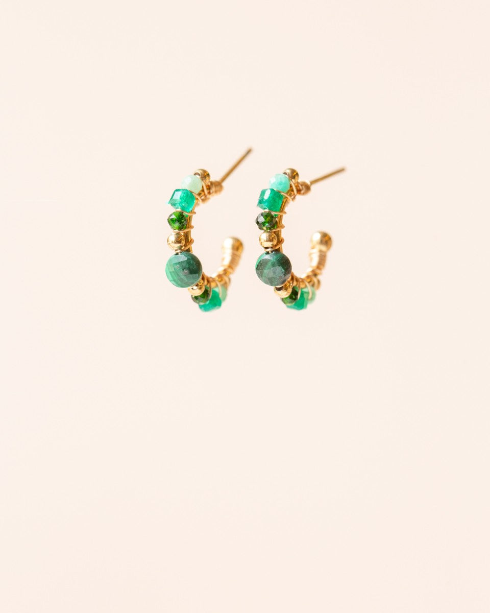 Ohrringe Green Jasper