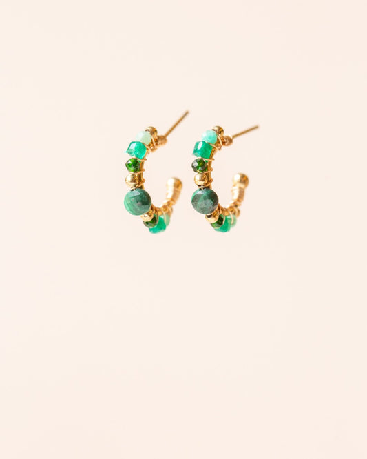 Ohrringe Green Jasper