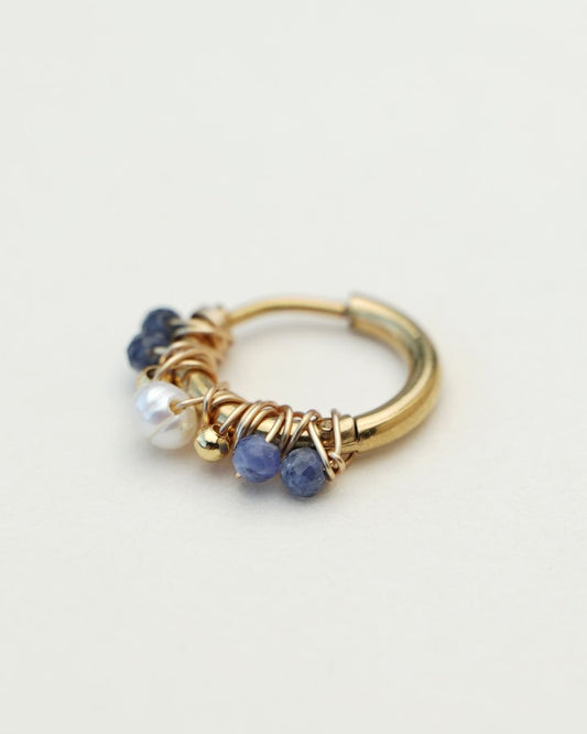 Ohrringe mit Natursteinen Sodalite klein