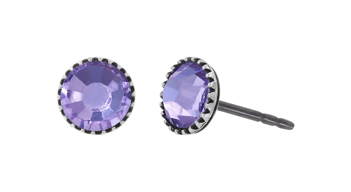 Konplott Ohrringe Black Jack Stecker klein
