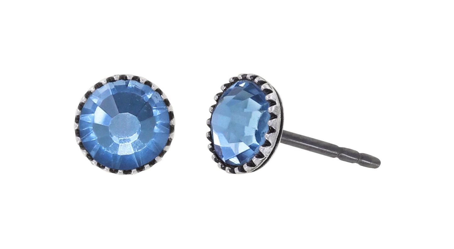 Konplott Ohrringe Black Jack Stecker klein