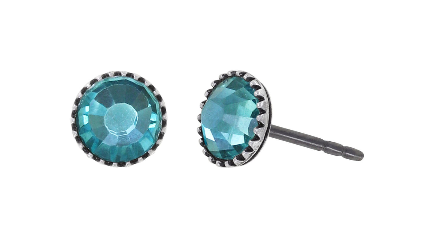 Konplott Ohrringe Black Jack Stecker klein