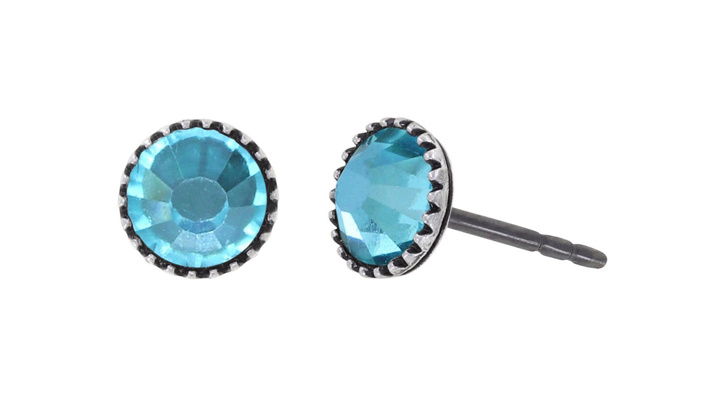Konplott Ohrringe Black Jack Stecker klein