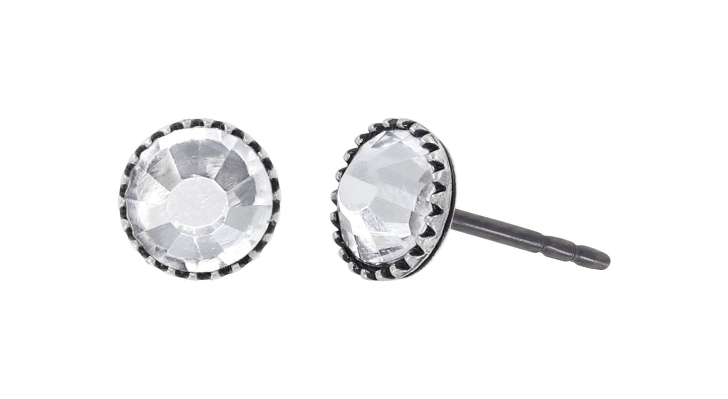 Konplott Ohrringe Black Jack Stecker klein