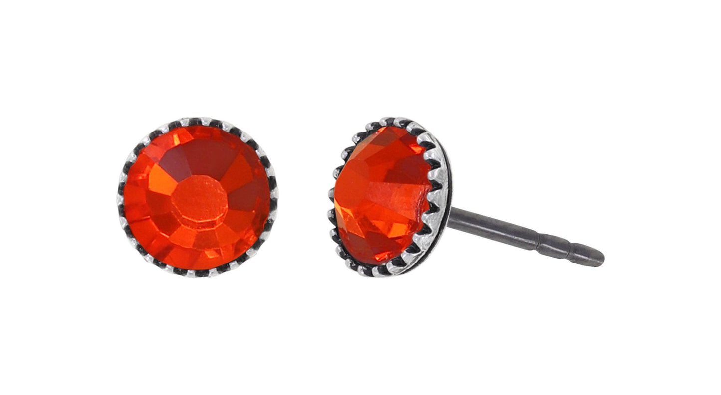 Konplott Ohrringe Black Jack Stecker klein