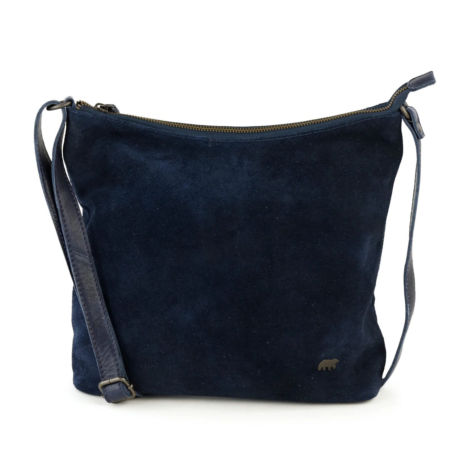 Velours Umhängetasche 'Amber' Navy