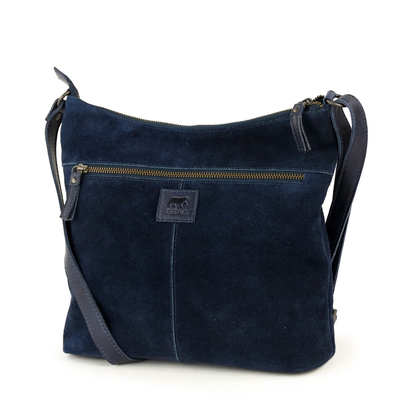 Velours Umhängetasche 'Amber' Navy
