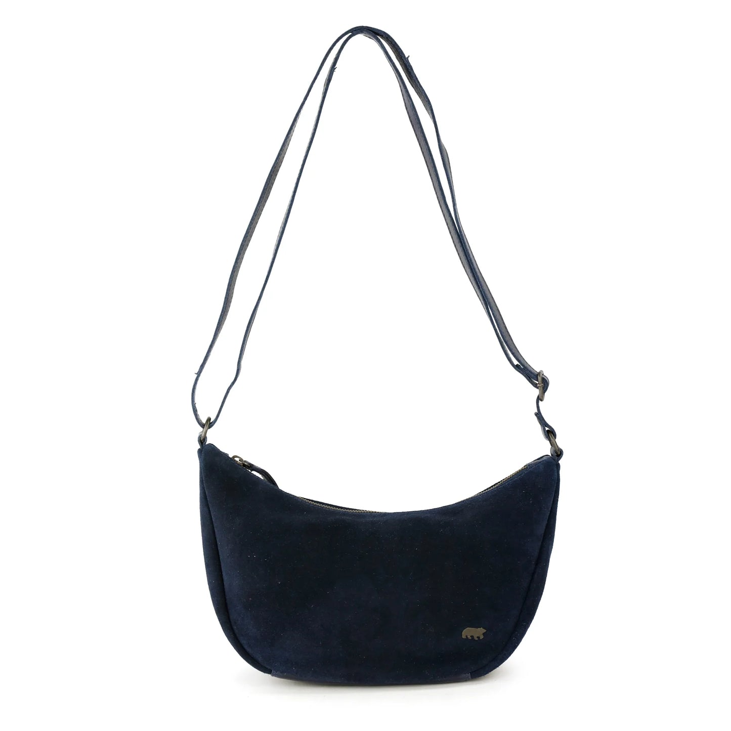 Velvet Crossbody Bag 'Jade' Navy