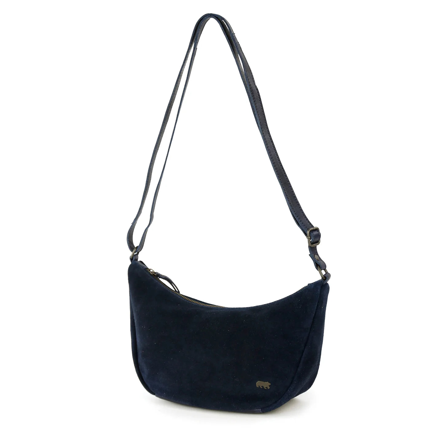 Velvet Crossbody Bag 'Jade' Navy