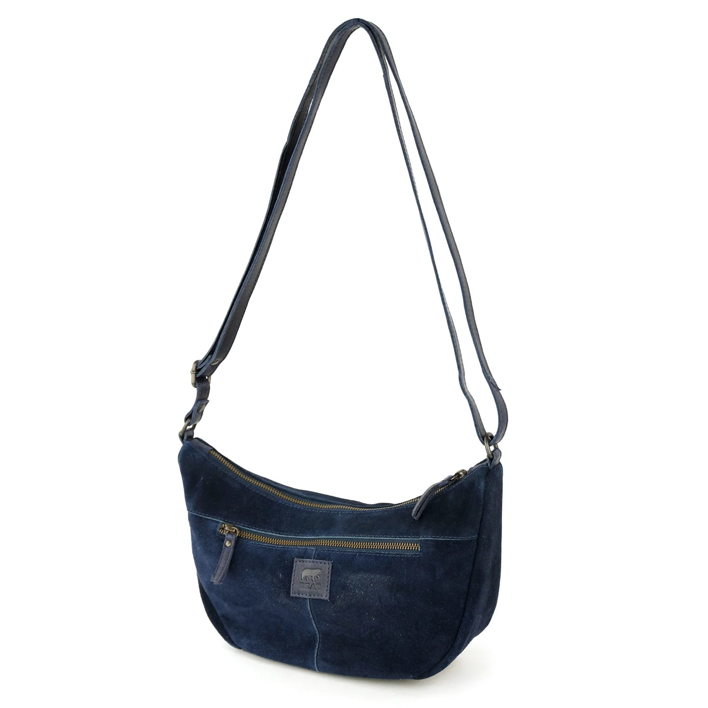 Velvet Crossbody Bag 'Jade' Navy
