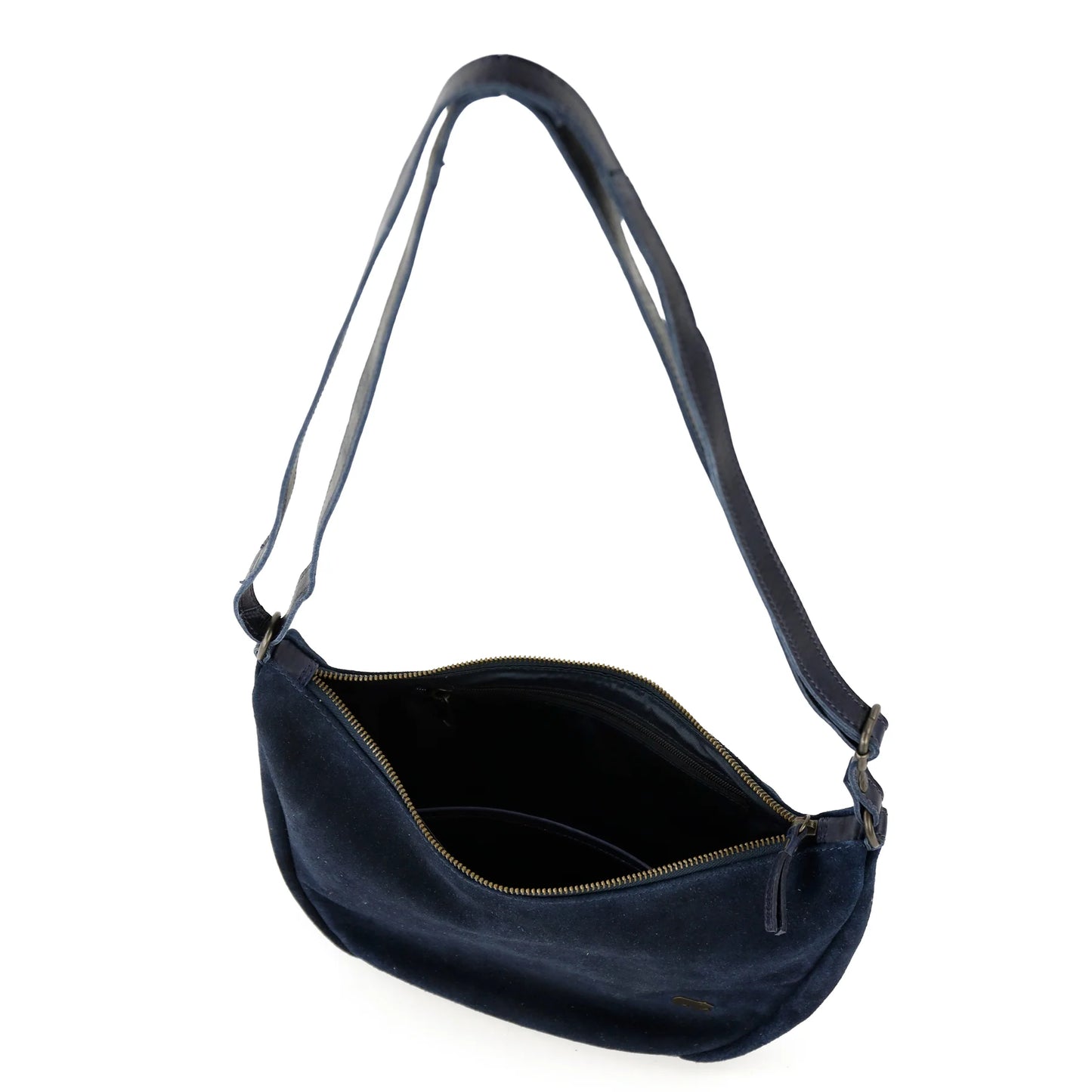 Velvet Crossbody Bag 'Jade' Navy
