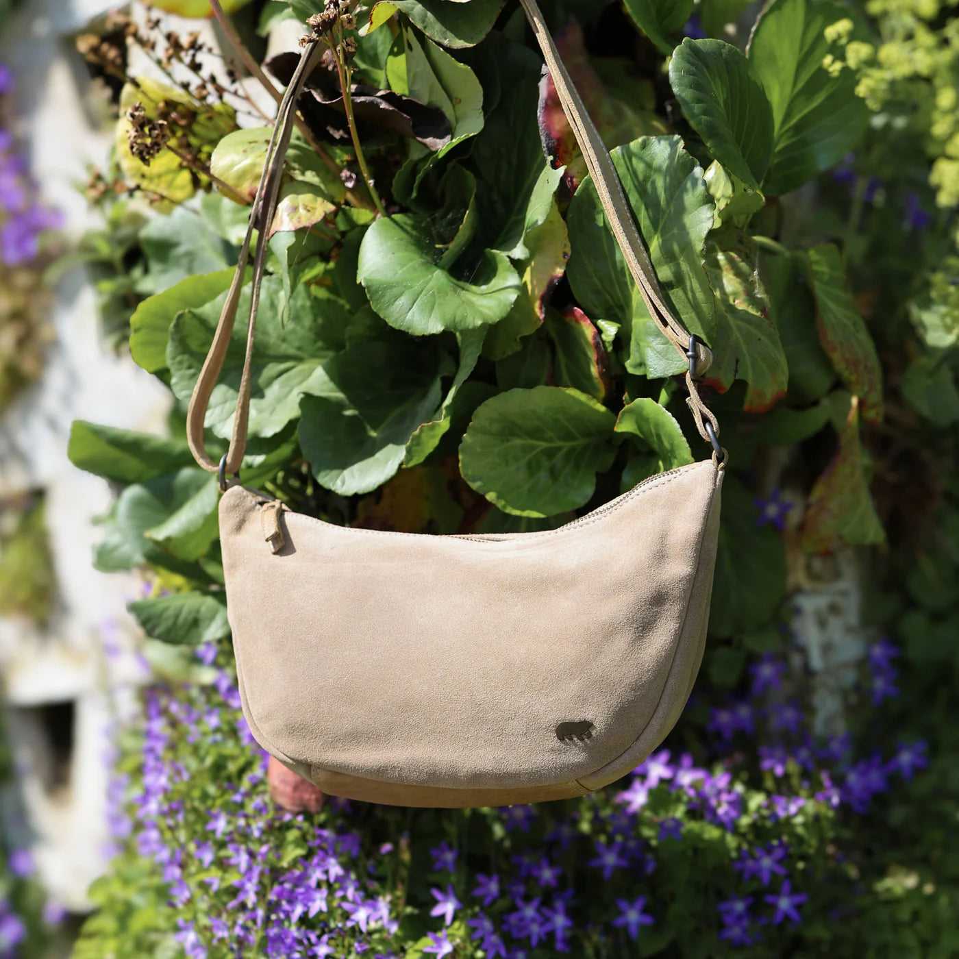 Velvet Crossbody Bag 'Jade' Navy