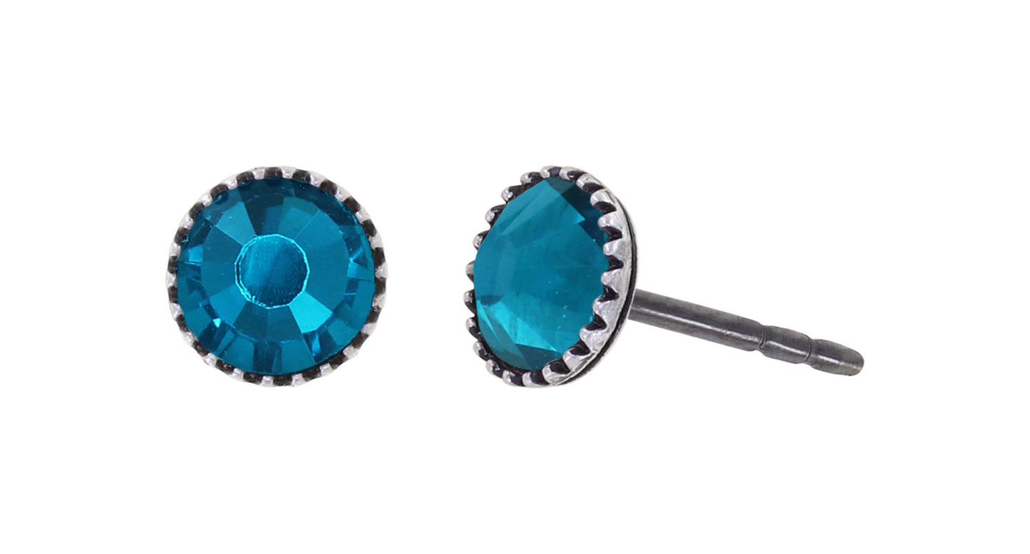 Konplott Ohrringe Black Jack Stecker klein
