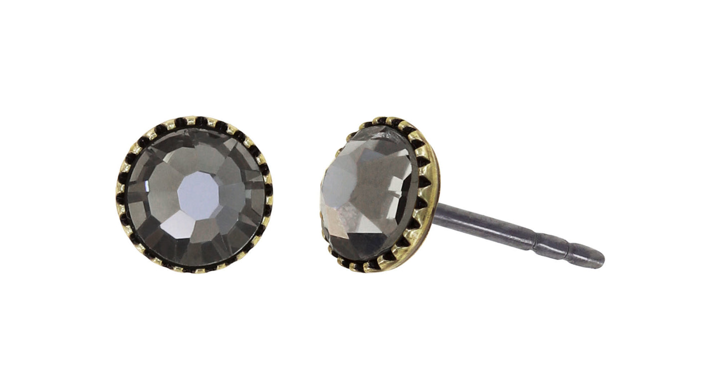 Konplott Ohrringe Black Jack Stecker klein
