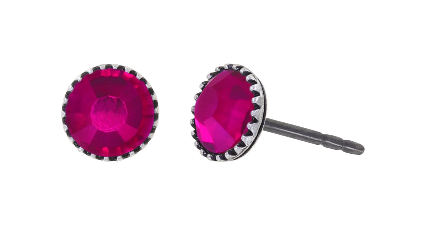Konplott Ohrringe Black Jack Stecker klein