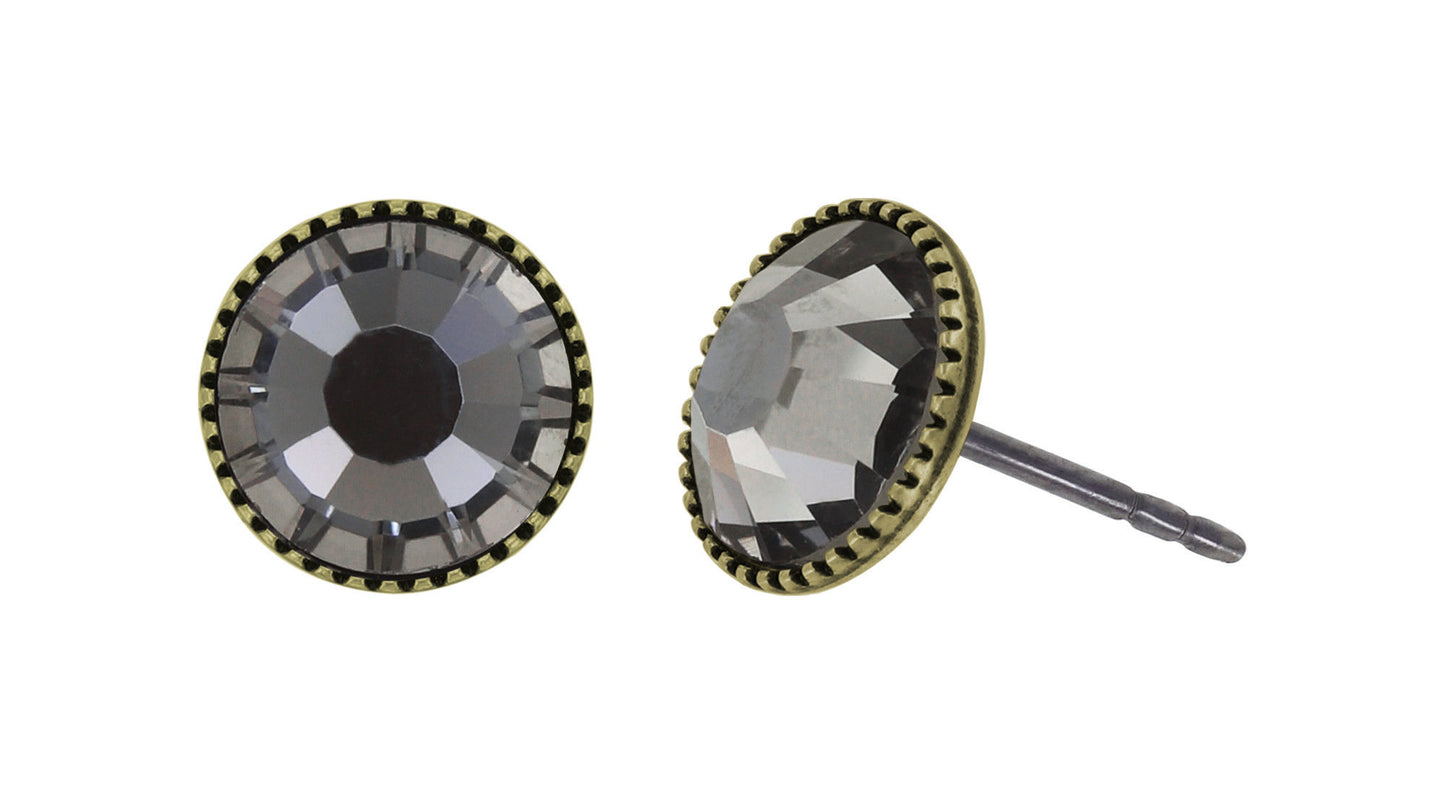 Konplott Earrings Black Jack Large Studs