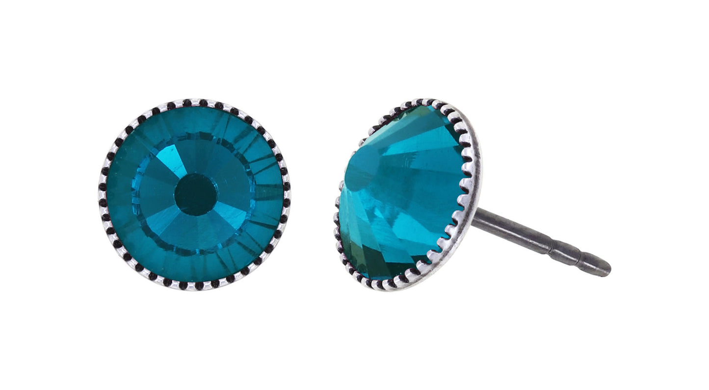 Konplott Earrings Black Jack Large Studs