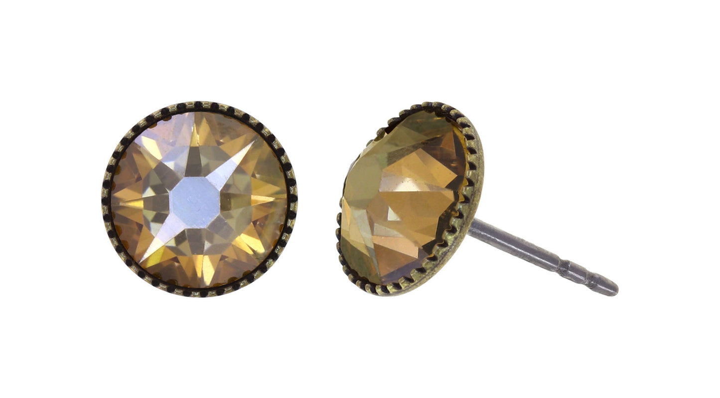 Konplott Earrings Black Jack Large Studs