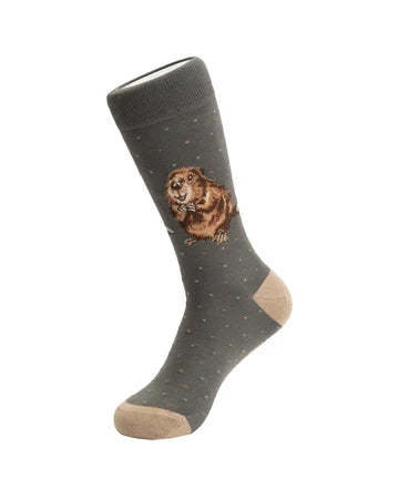 Biber Männersocken von Wrendale Designs