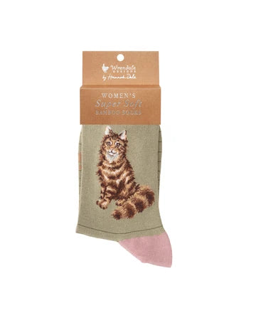 Katzen Socken von Wrendale Designs