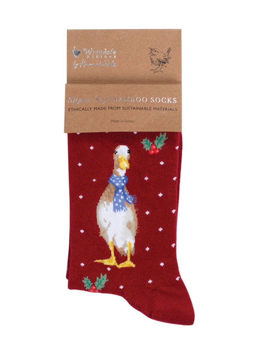 Weihnachtliche Enten Socken von Wrendale Designs