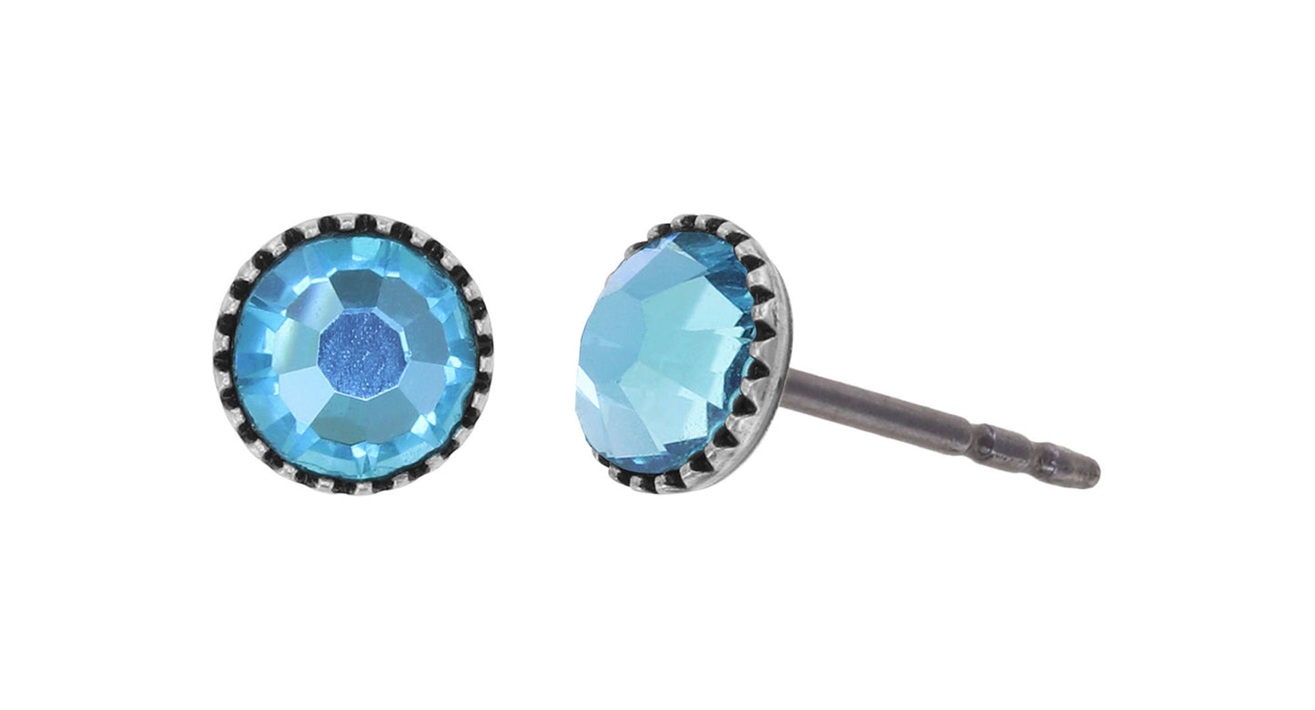 Konplott Ohrringe Black Jack Stecker klein