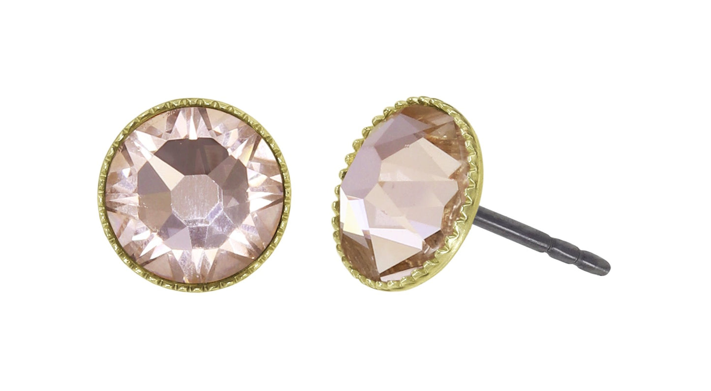 Konplott Earrings Black Jack Large Studs