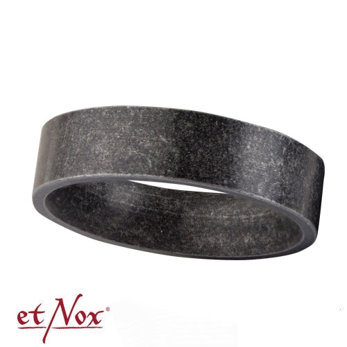 etNox Edelstahlring "Antique Metal Ring" 6 mm