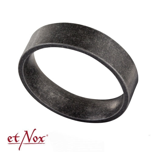 etNox Edelstahlring "Antique Metal Ring" 6 mm
