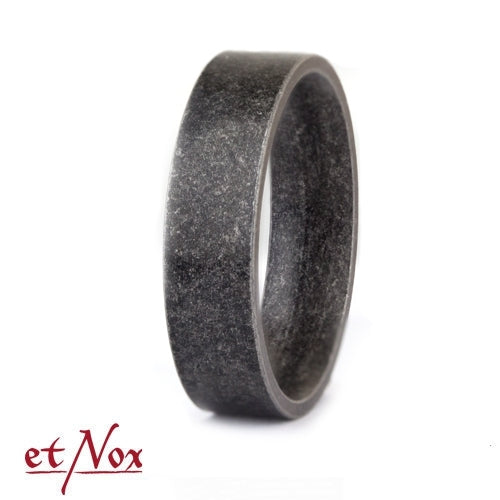 etNox Edelstahlring "Antique Metal Ring" 6 mm