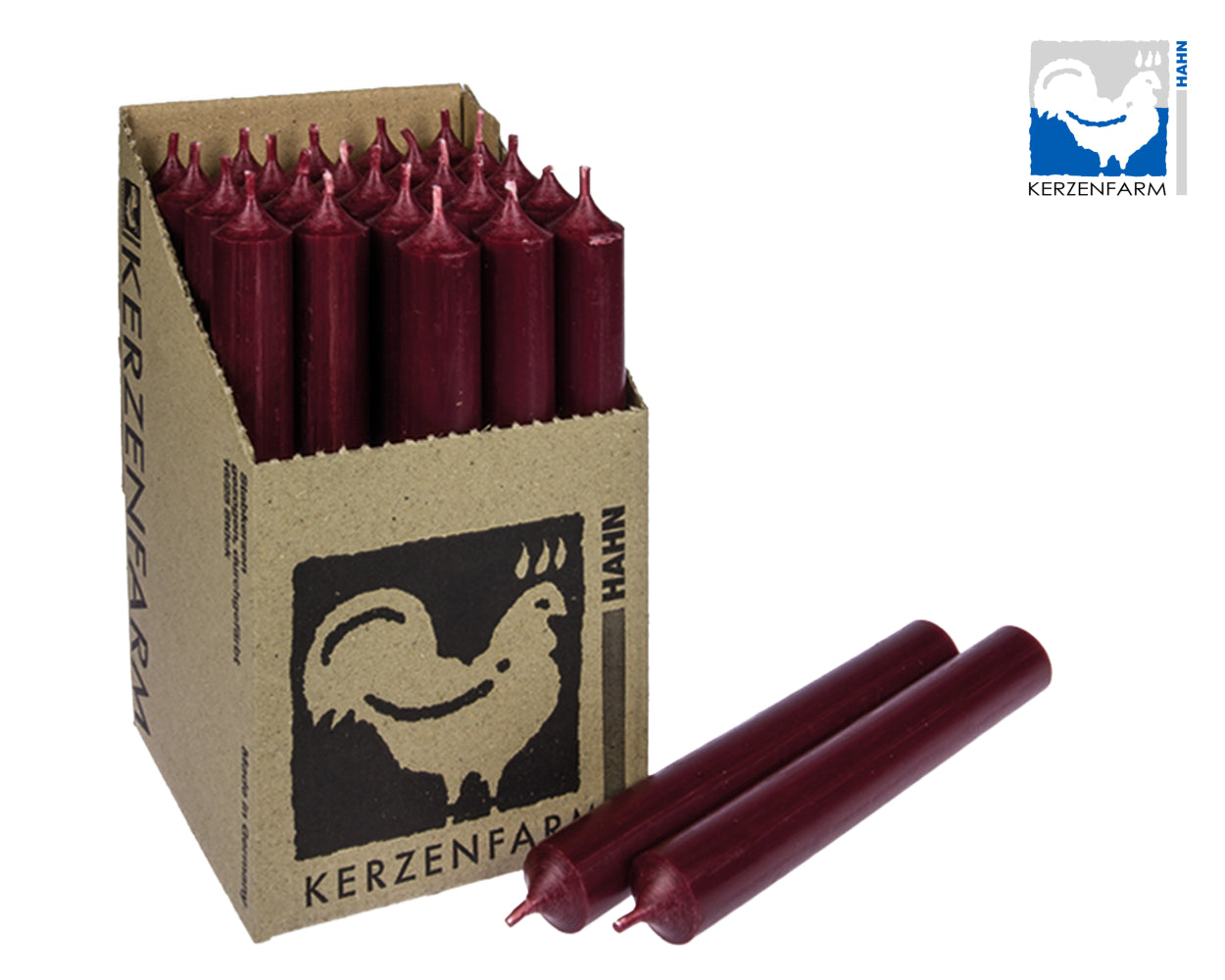 Kerzenfarm Hahn Stabkerze 180 x 22 mm