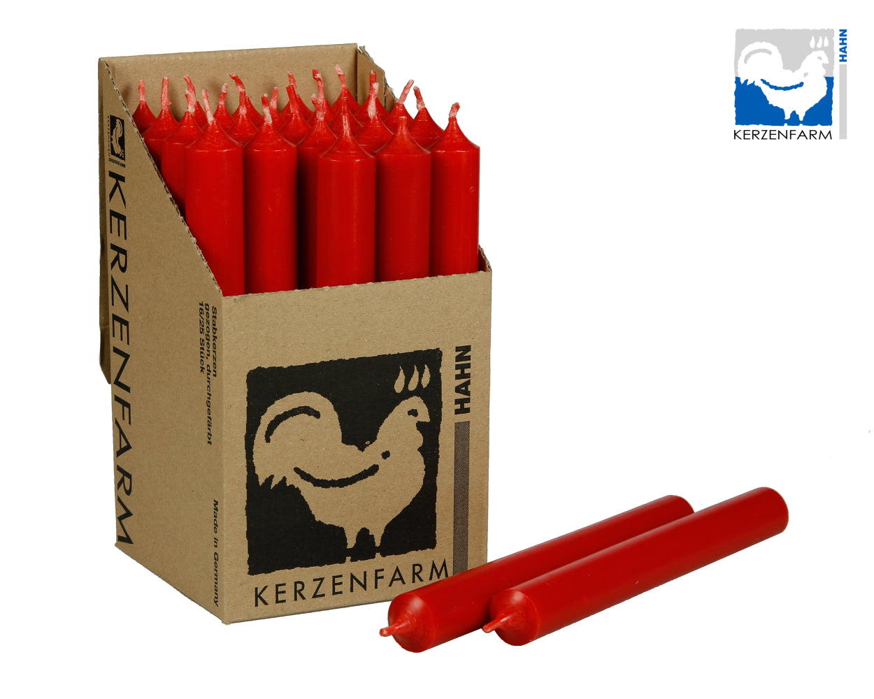 Kerzenfarm Hahn Stabkerze 180 x 22 mm