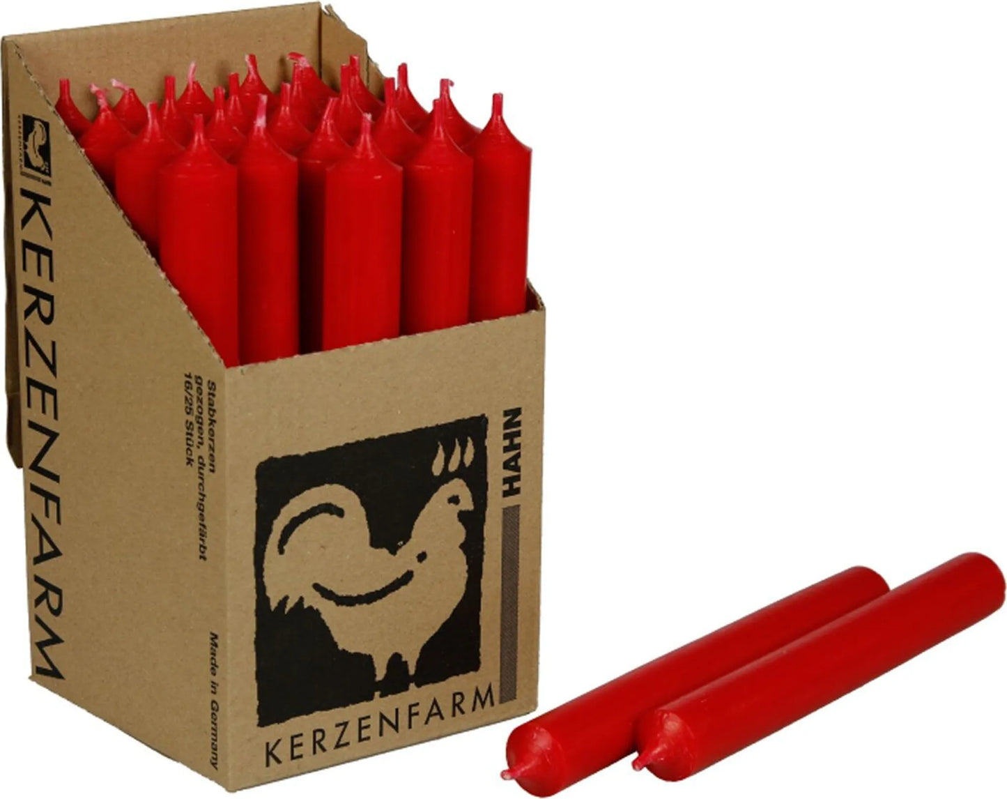 Kerzenfarm Hahn Stabkerze 180 x 22 mm