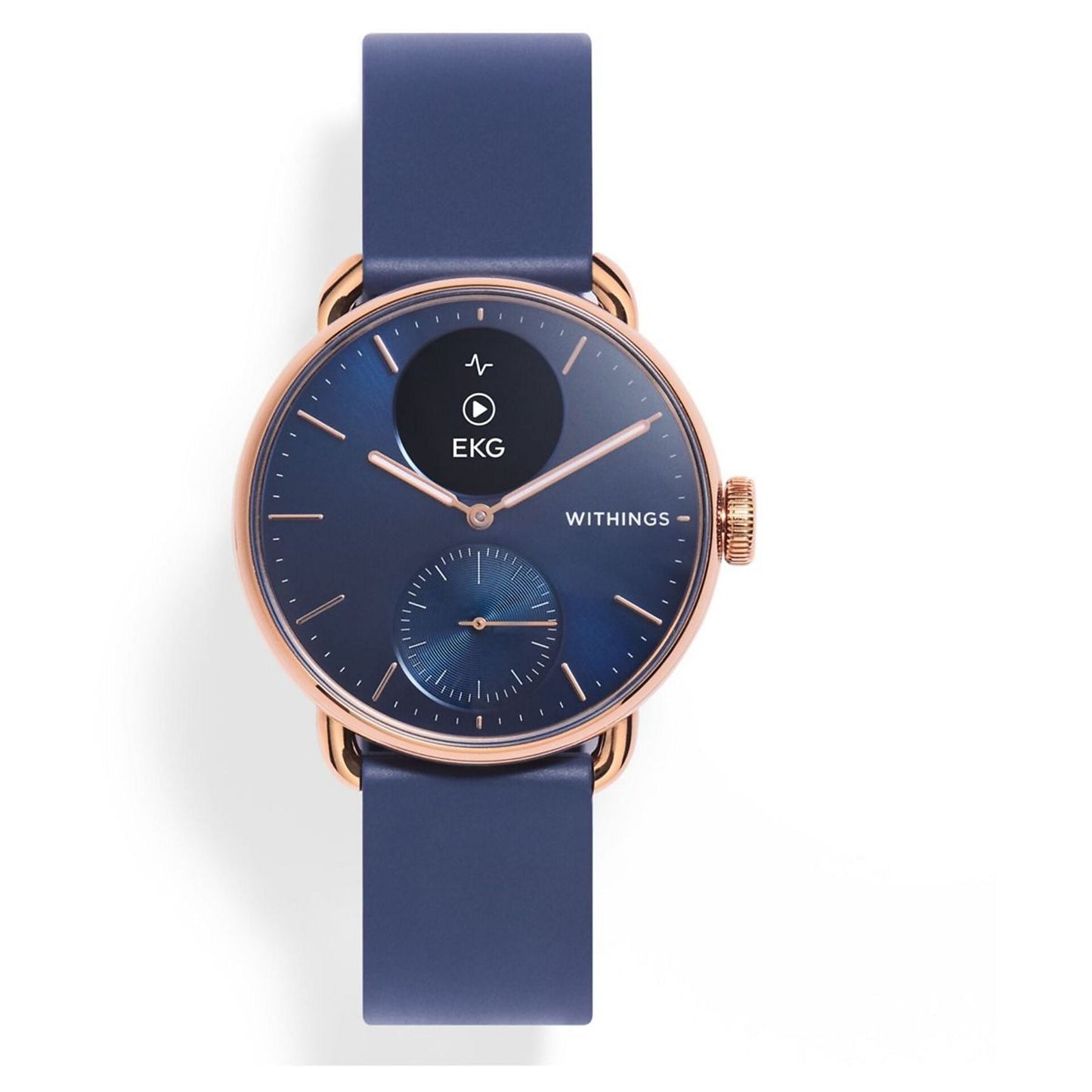 WITHINGS ScanWatch 2 38mm Hybride Smartwatch Edelstahl Edelstahl / Kautschuk, roségold